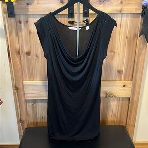 New York & Company Black Streetwear Mini Dress